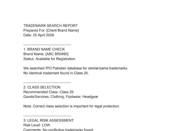 do trademark search and registration for your brand